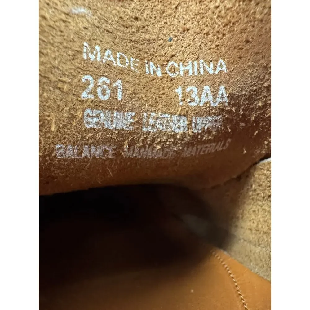 Life Outdoors Mason Shoe Mens 13 AA Tan Leather Boat Deck Shoes Moc Toe Vintage